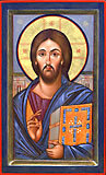 Ikona Chrystus Pantokrator - Marta Chrzan